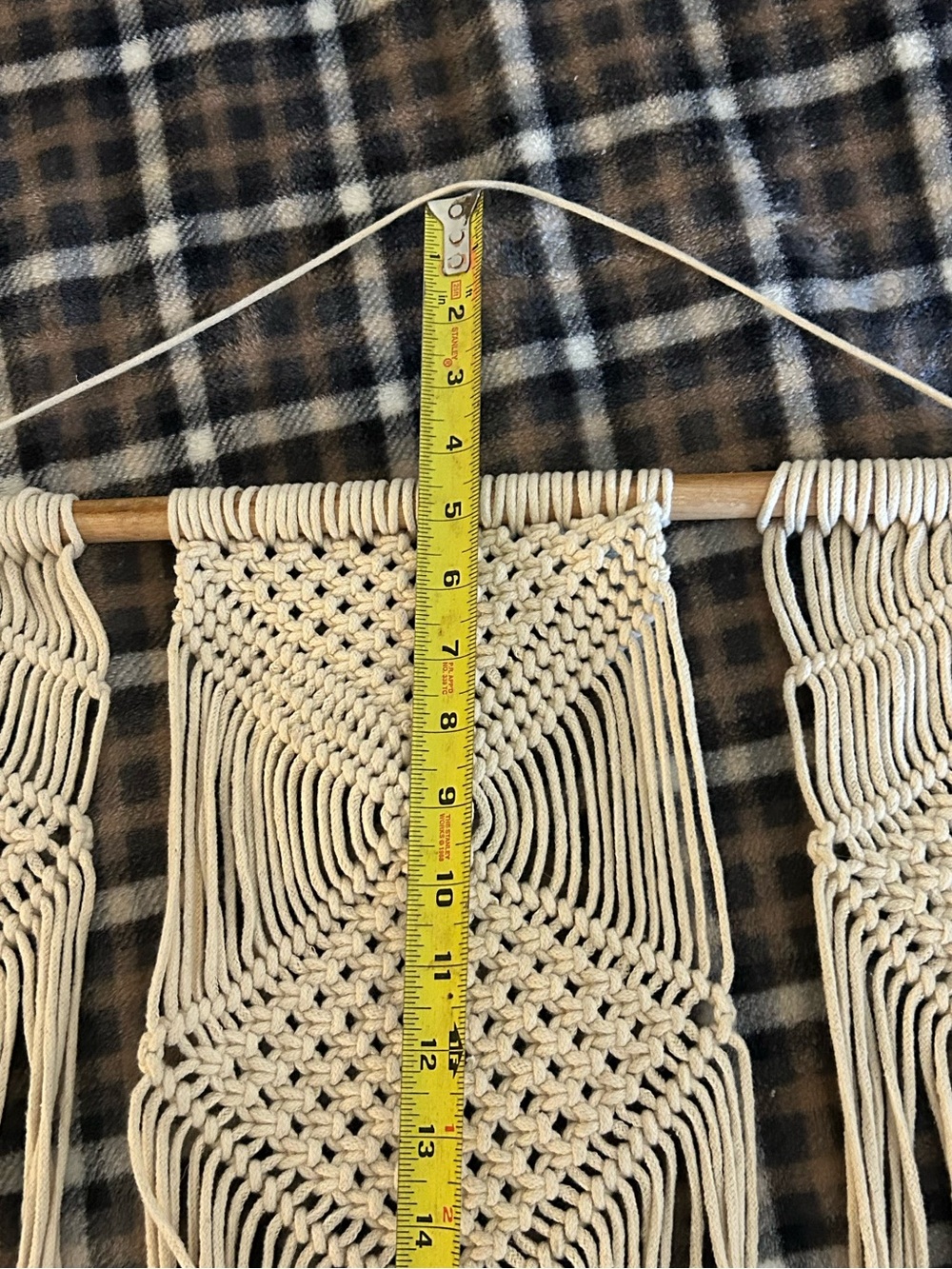 macrame hanging tapestry - Picture 3 of 4